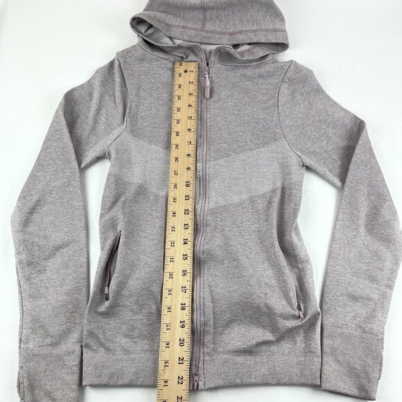 Soho Sports Hooded Jacket Womens Medium Pink Full Zip Long Sleeve Pockets - Picture 6 of 8